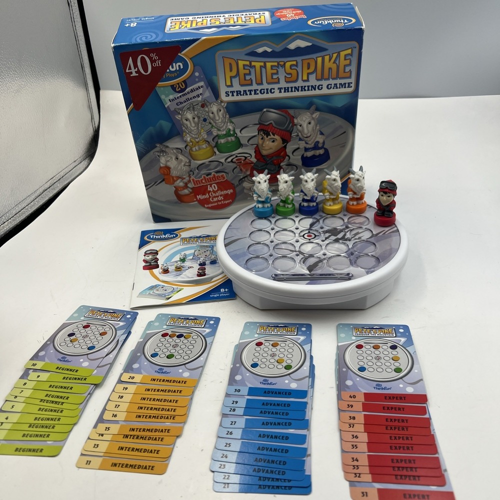 Pete's Pike STRATEGIC THINKING EDUCATIONAL GAME 40 Mind‎ Challenging Cards